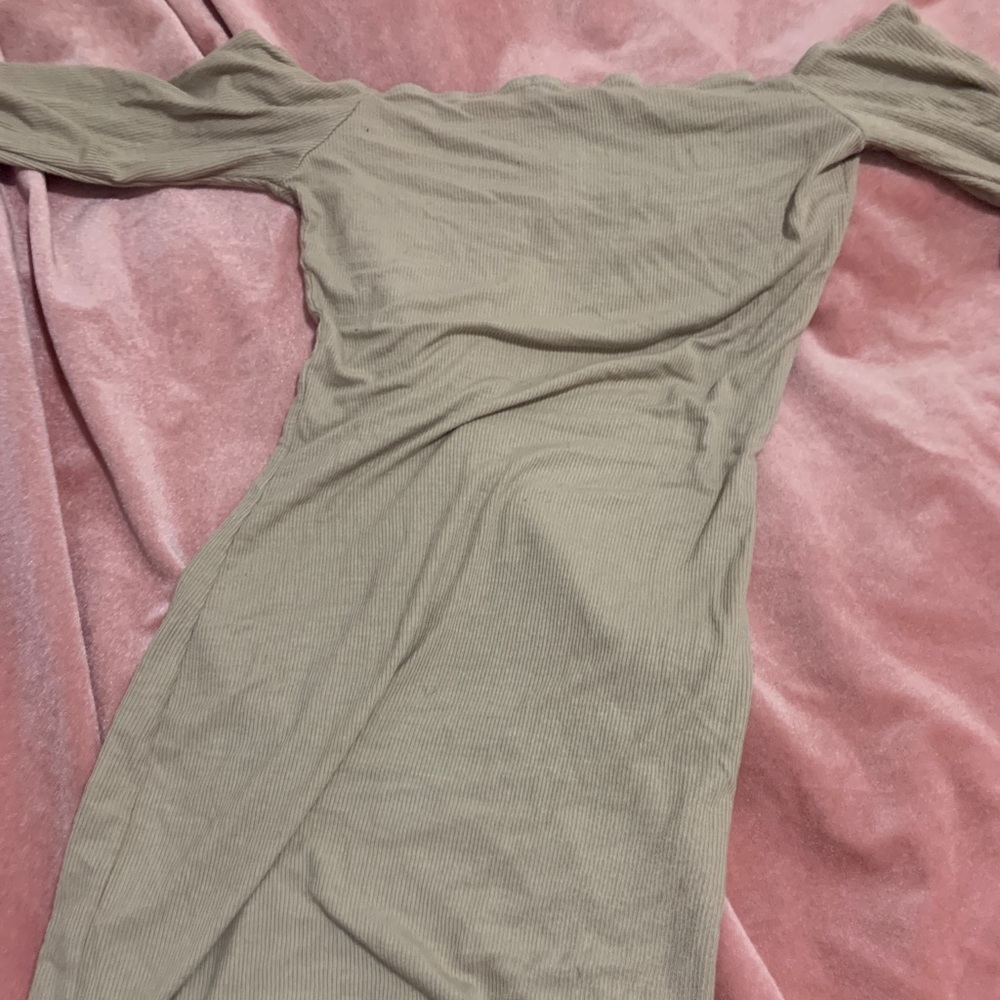 HOST PICK Fashion Nova Tan Button Up dress - Picture 8 of 8